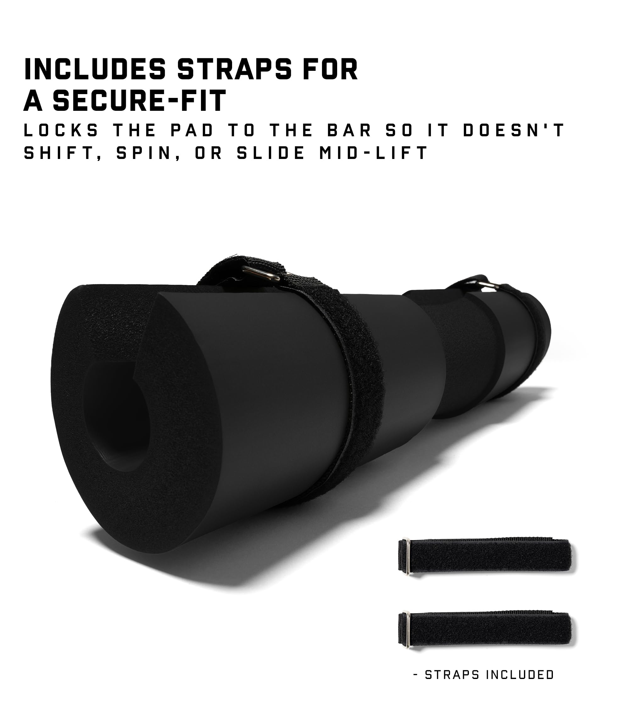 Gymreapers pad placed on neck demonstrating safer bar contact
