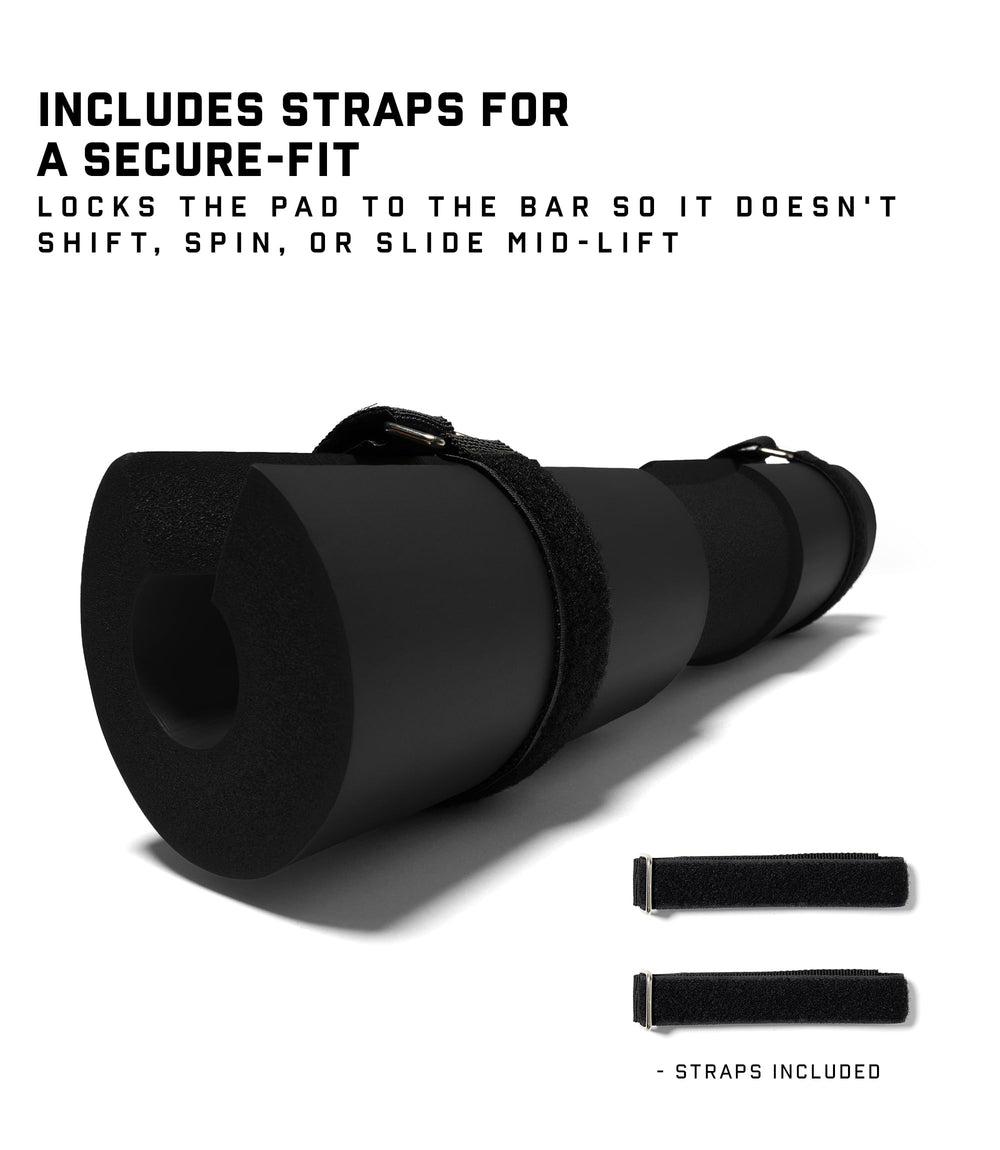Gymreapers pad placed on neck demonstrating safer bar contact