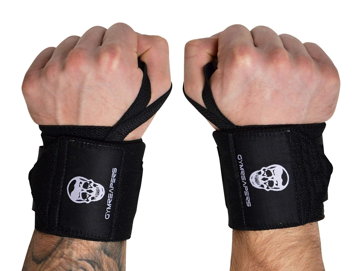 Gymreapers front packaging showing wrap pair and branding for confident purchase