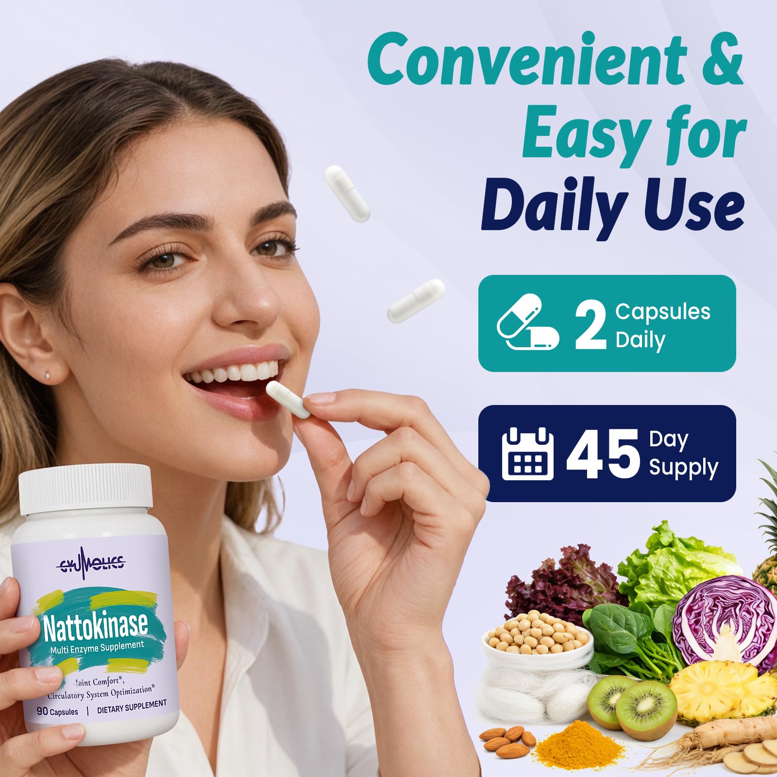 Gyumolics supplement facts label view offering clear ingredient and potency info