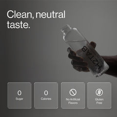 H2TAB tablet effervescing in a clear glass demonstrating fast hydrogen release
