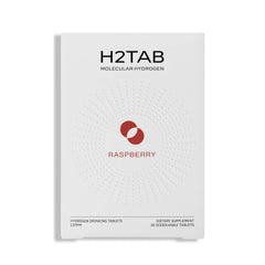 H2Tab front packaging showing 30-count and portability benefits