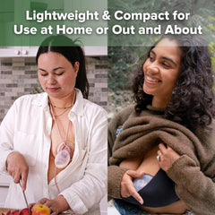 haakaa ladybug inside bra demonstrating discreet comfortable fit