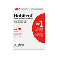 Habitrol front packaging showing product name and 28-patch kit benefits