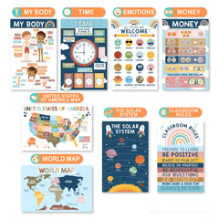 Hadley Designs emotions chart detail showing faces and labels to help kids identify feelings