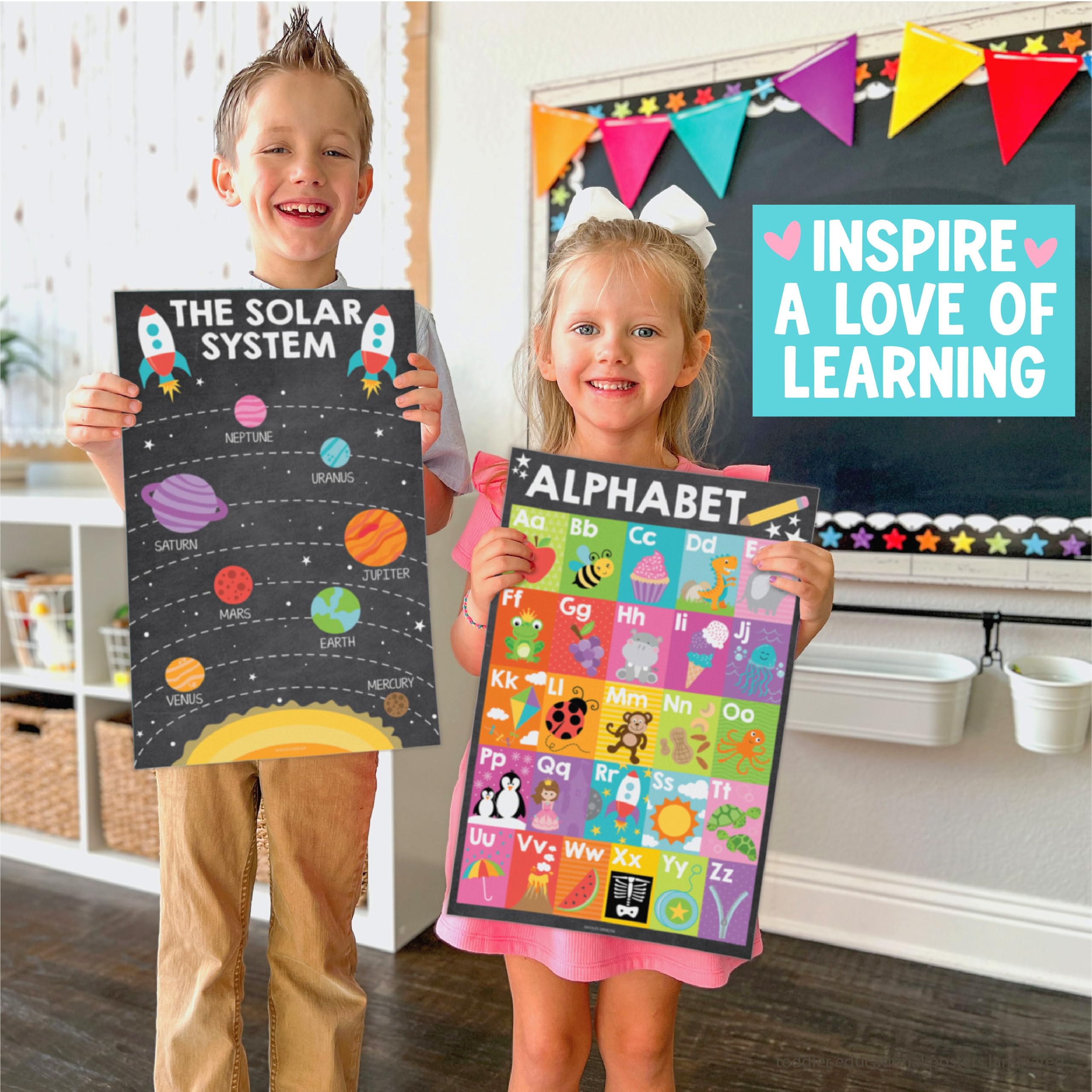 Hadley Designs size comparison with book showing classroom scale