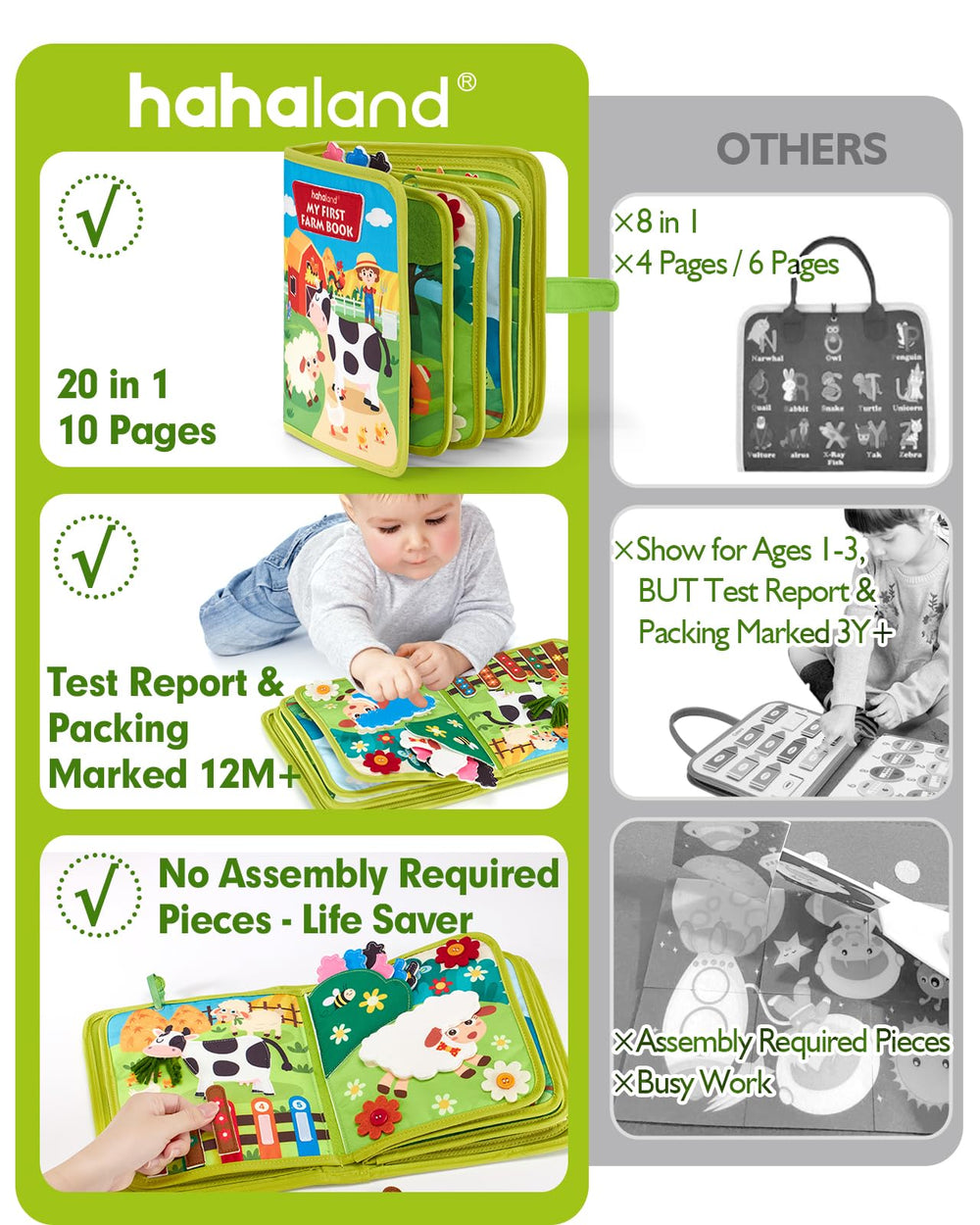 hahaland open pages farm scene with multiple activities encouraging vocabulary building