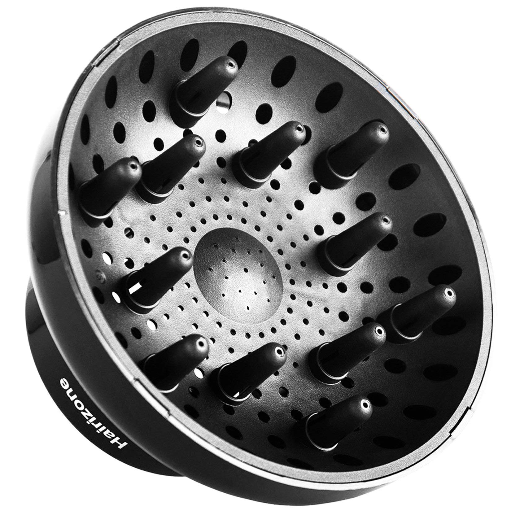 Hairizone diffuser front view showing bowl shape and airflow benefit
