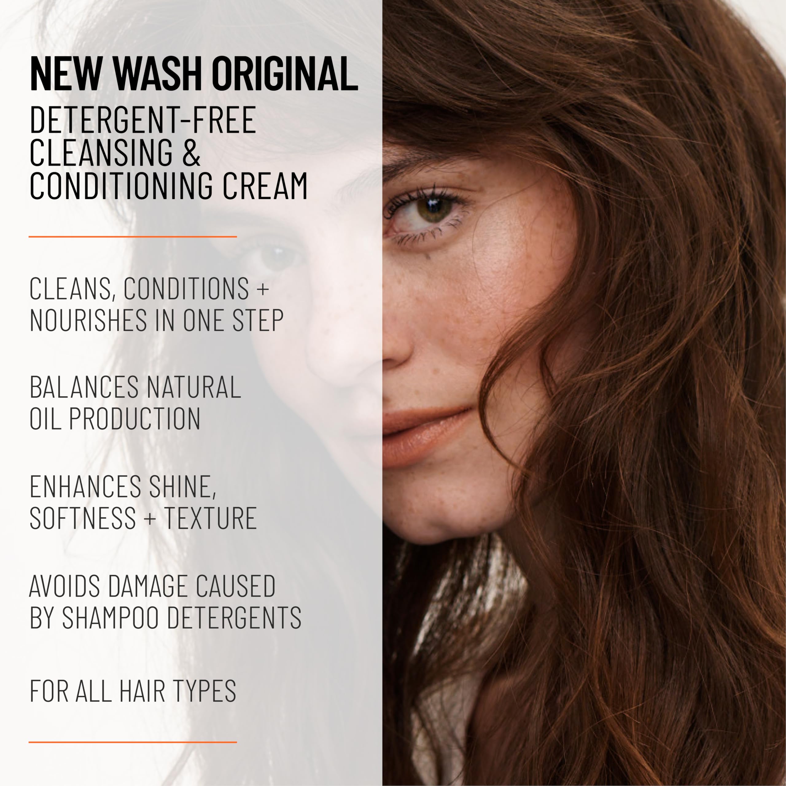 Hairstory New Wash cream texture close-up demonstrating silky consistency and gentle conditioning