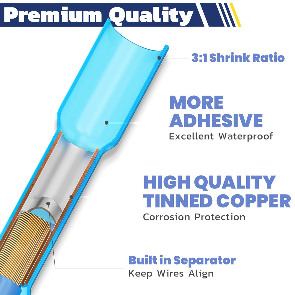 haisstronica connector in use with heat gun illustrating even shrink and reliable sealing