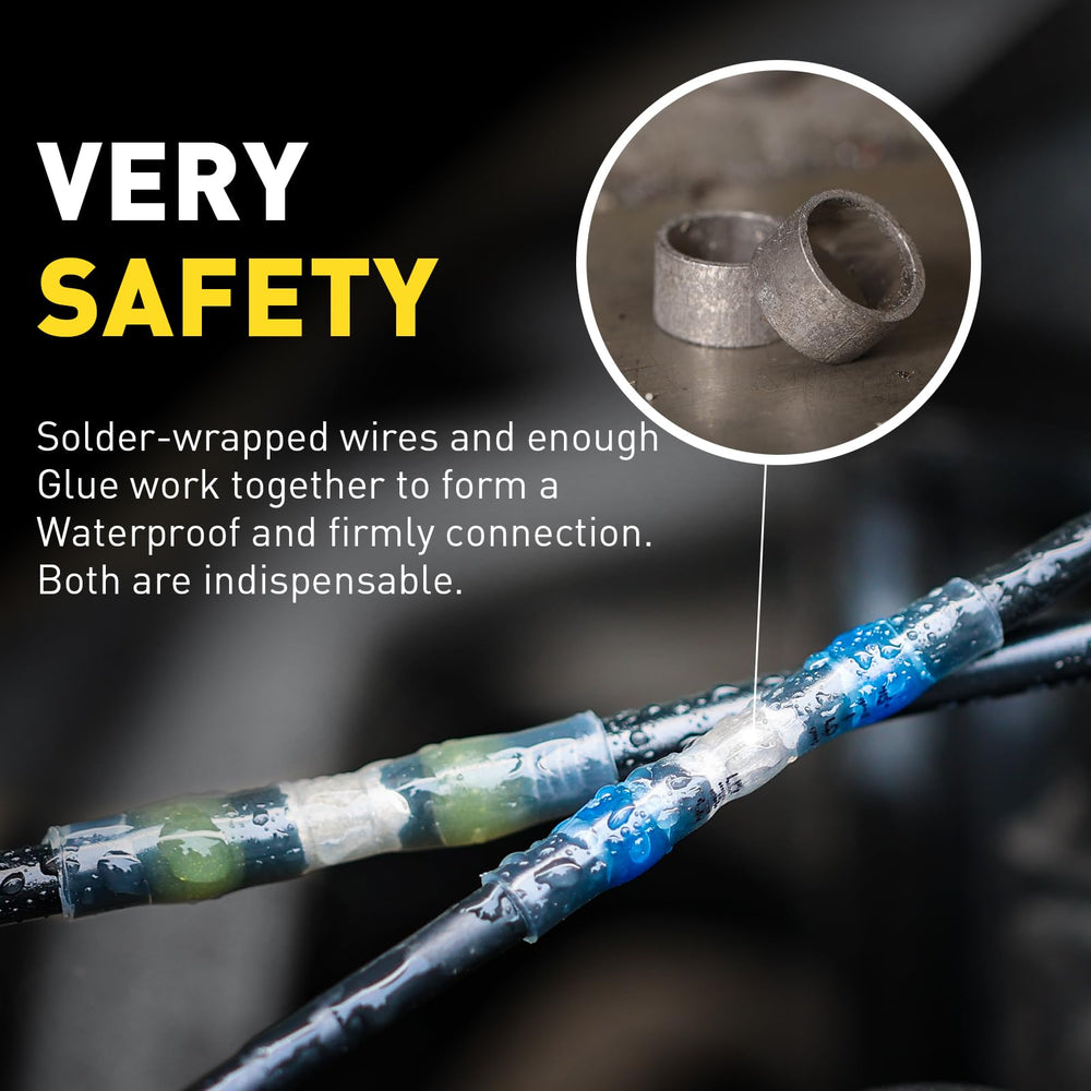 haisstronica shrunk connector demonstrating sealed sleeve and abrasion protection