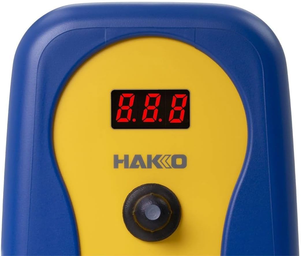 Hakko compact station on a crowded bench saving space and improving workflow