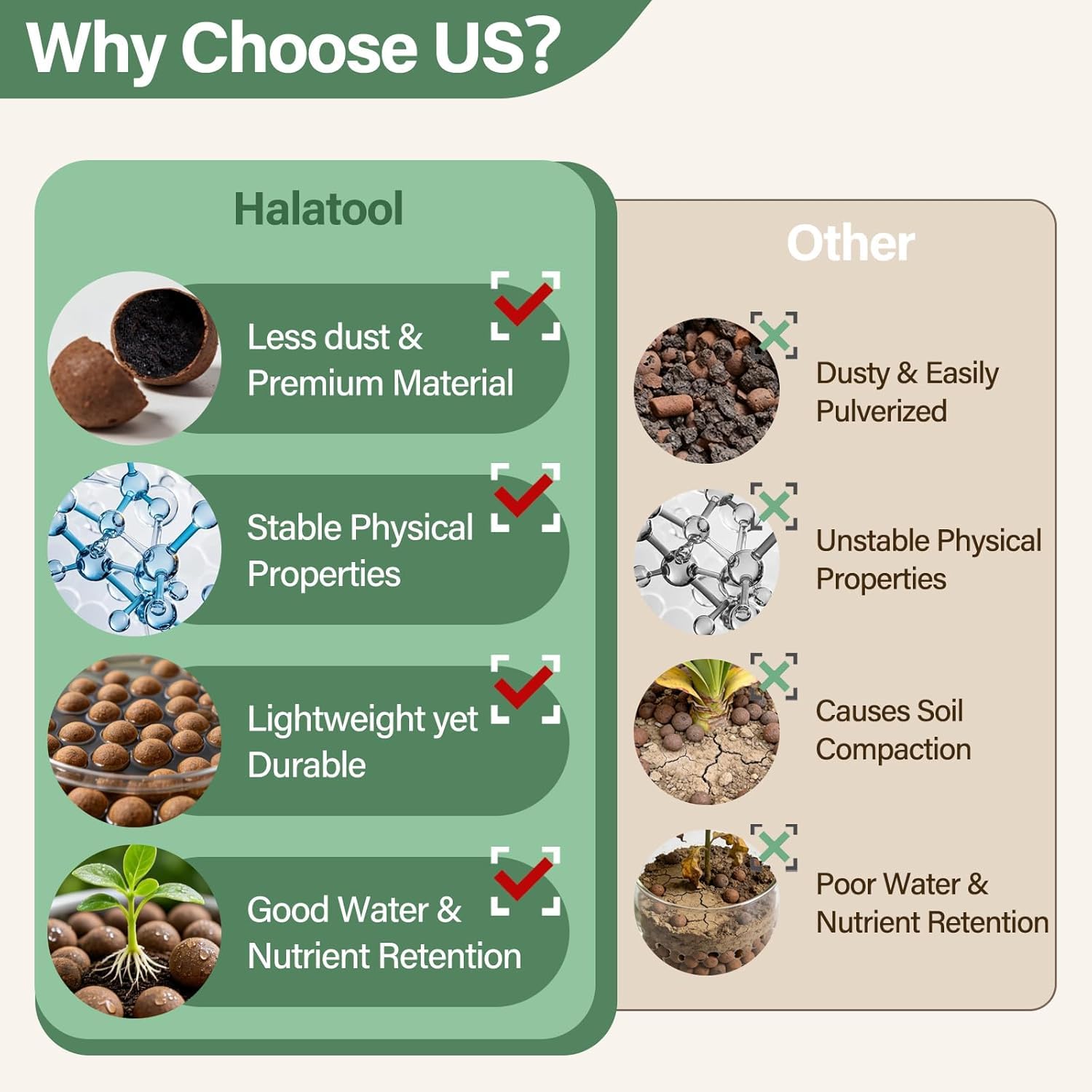 Halatool mixed 4–16mm pebbles with scale for size reference and versatile use