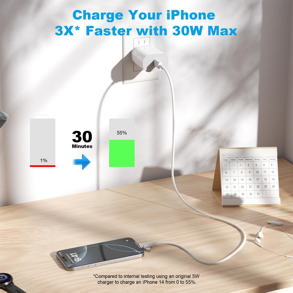 HALIHALL charger held in hand to show scale and travel-friendly convenience