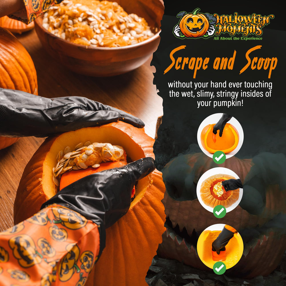 Halloween Moments gloves and tools in dishwasher for easy sanitizing