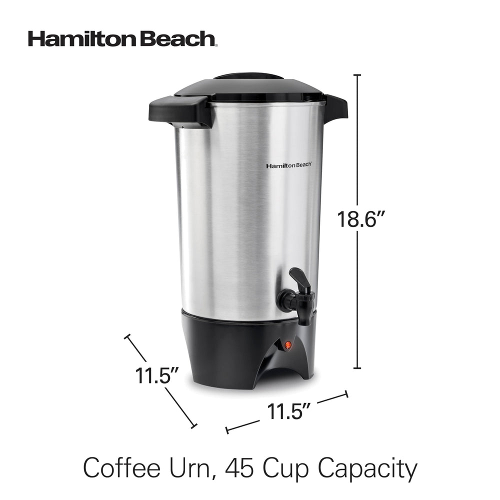 Hamilton Beach urn on serving table in event setting for convenient service