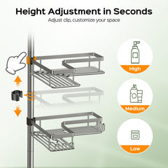 HAMITOR adjustment clip detail showing easy custom height benefit