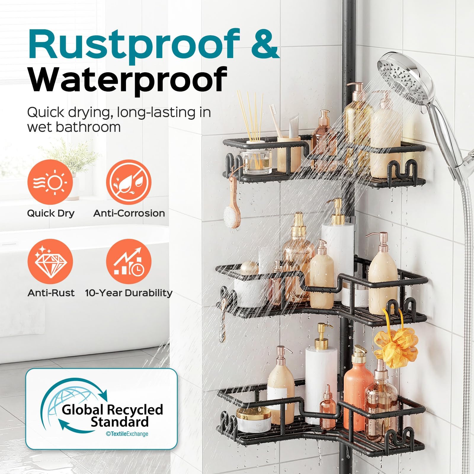 HAMITOR close-up of wire shelf drainage for fast drying