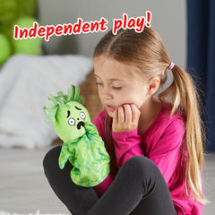hand2mind angry puppet detail showing expression to teach recognition
