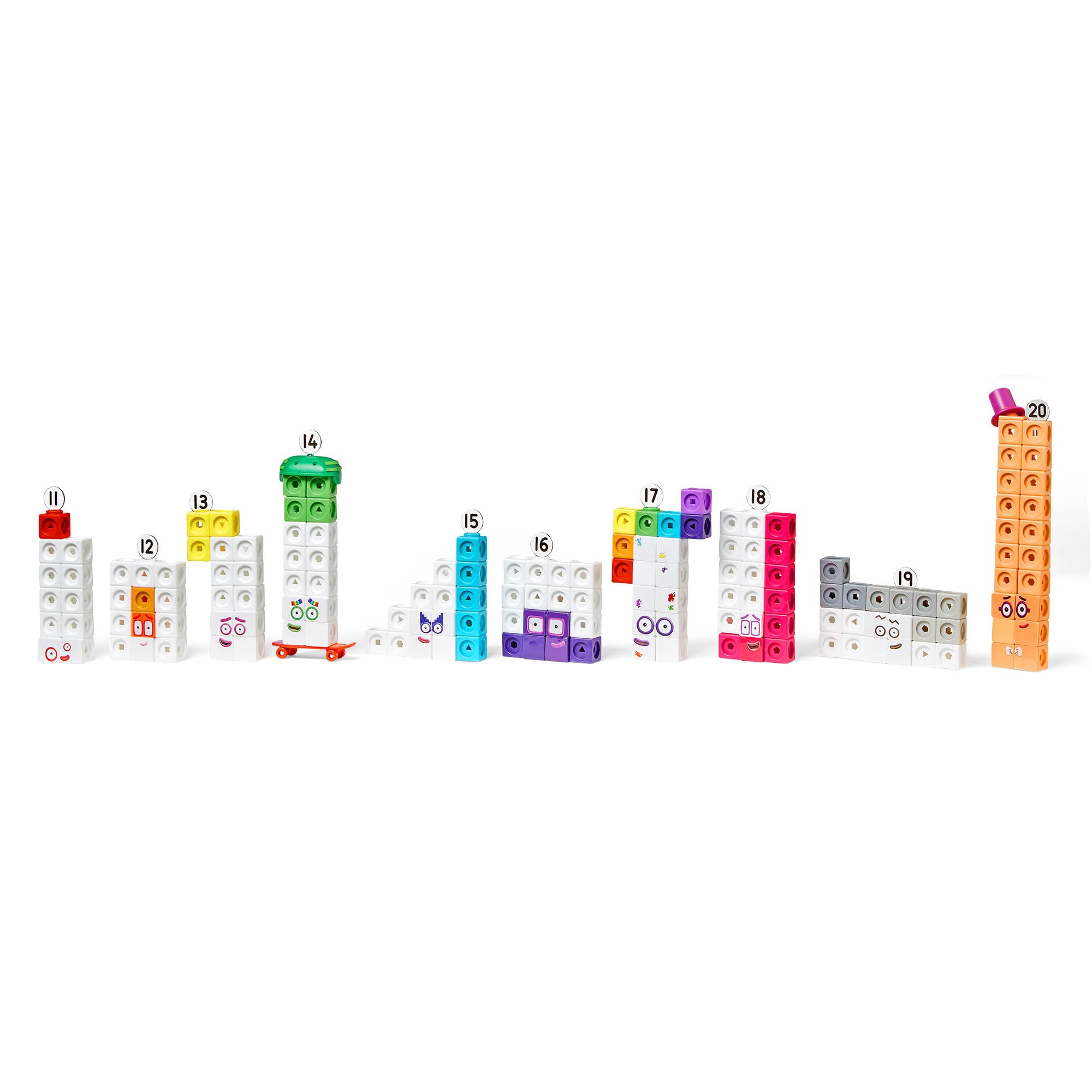 hand2mind Numberblocks write-and-wipe activity cards with pen for repeat practice