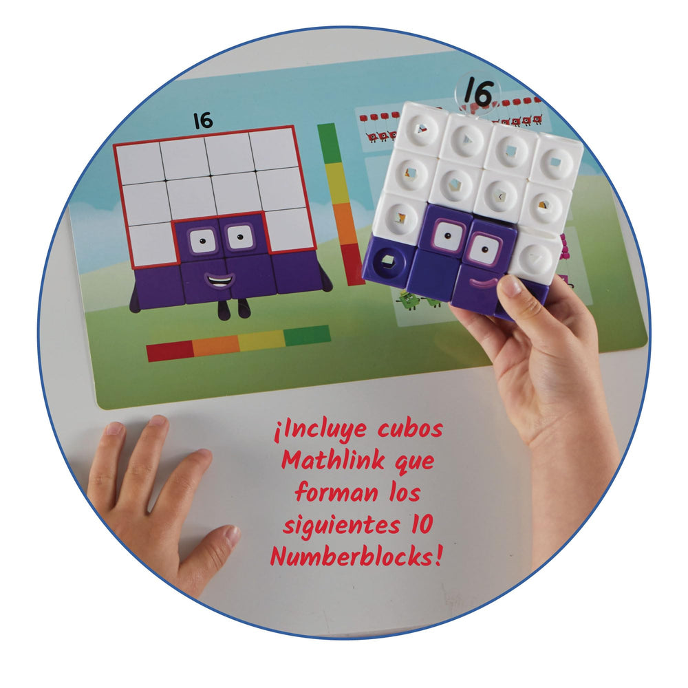 hand2mind Numberblocks close-up of colorful MathLink cubes highlighting durability
