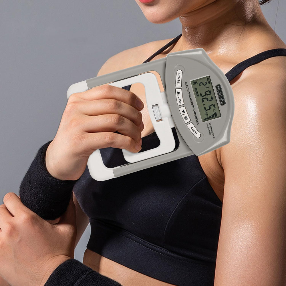 Handeful used in a gym setting, practical for coaches and therapists benefit