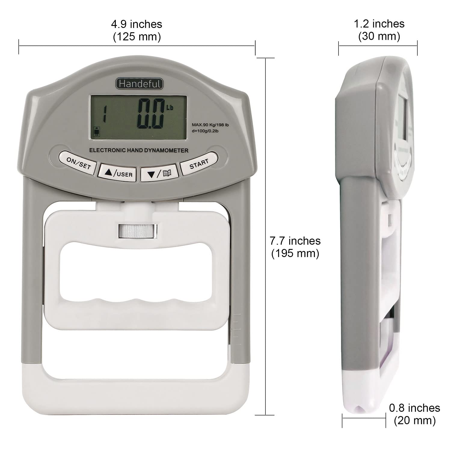 Handeful packaging with included AAA batteries, ready-to-use convenience benefit