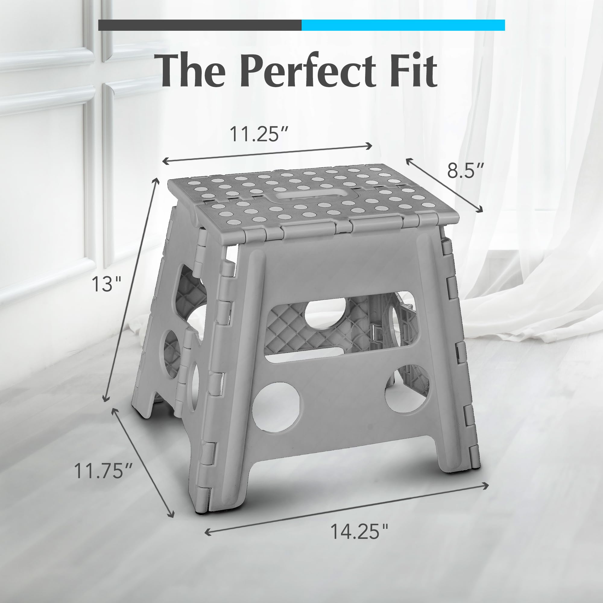 Handy Laundry stool in kitchen showing convenient reach advantage