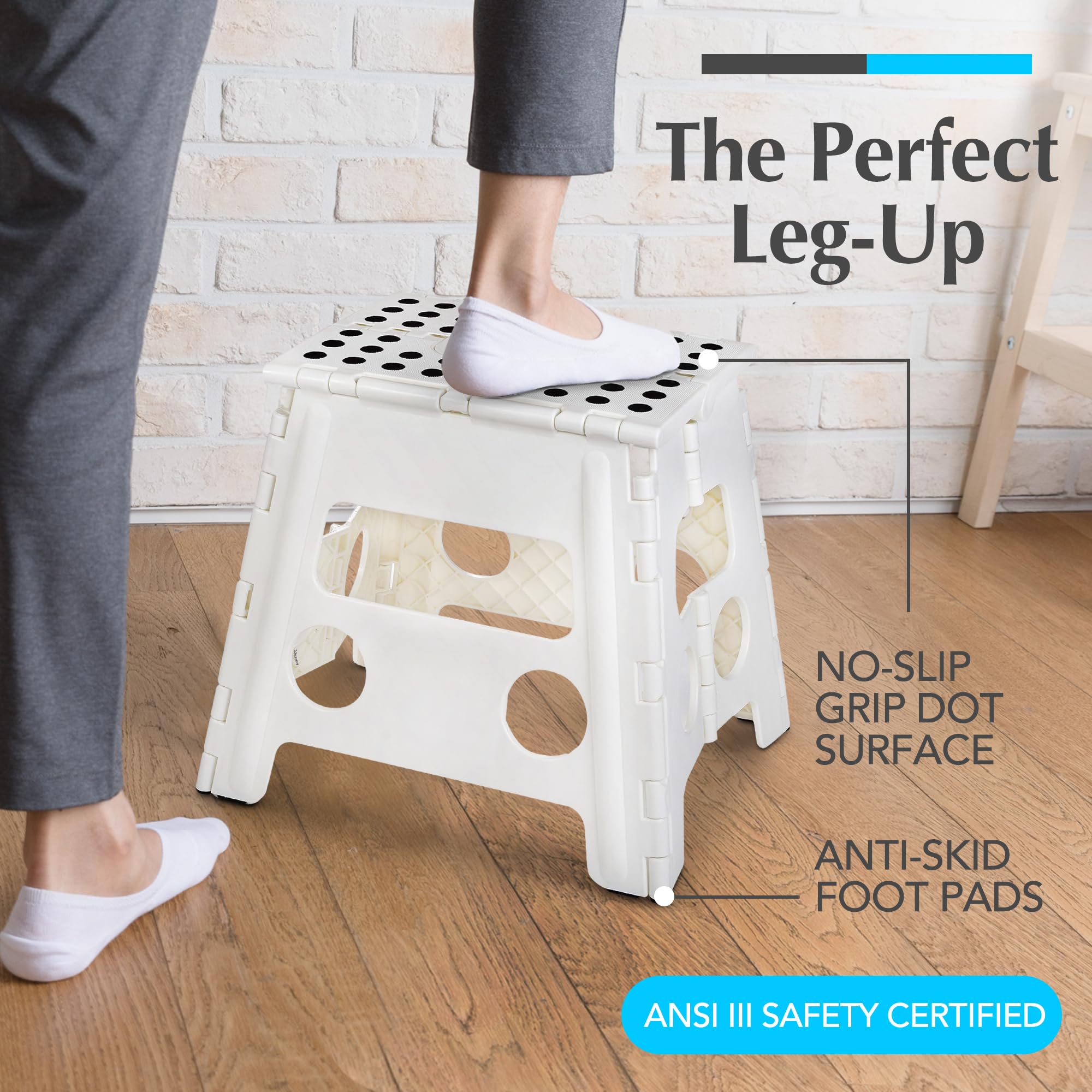 Handy Laundry top textured step with non-slip grip for safer standing