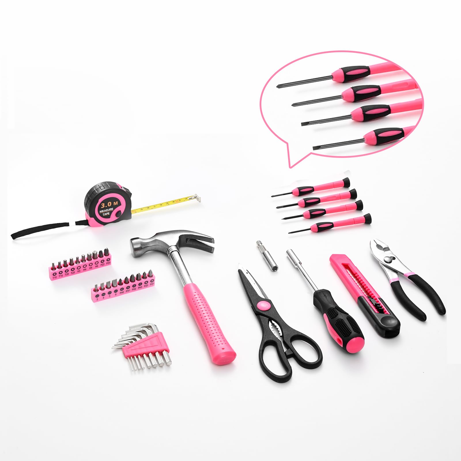HANGYING inside case layout with secured tools for fast selection and storage