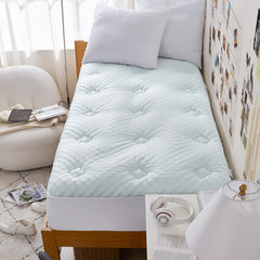 Hansleep front view of Twin XL topper showcasing profile and neat fit for comfort