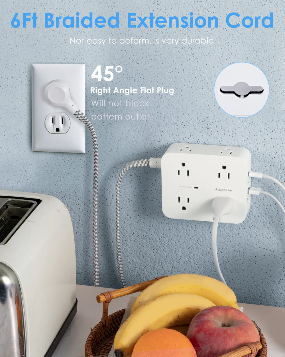 HANYCONY lifestyle on desk charging phones and laptop for clutter-free workspace