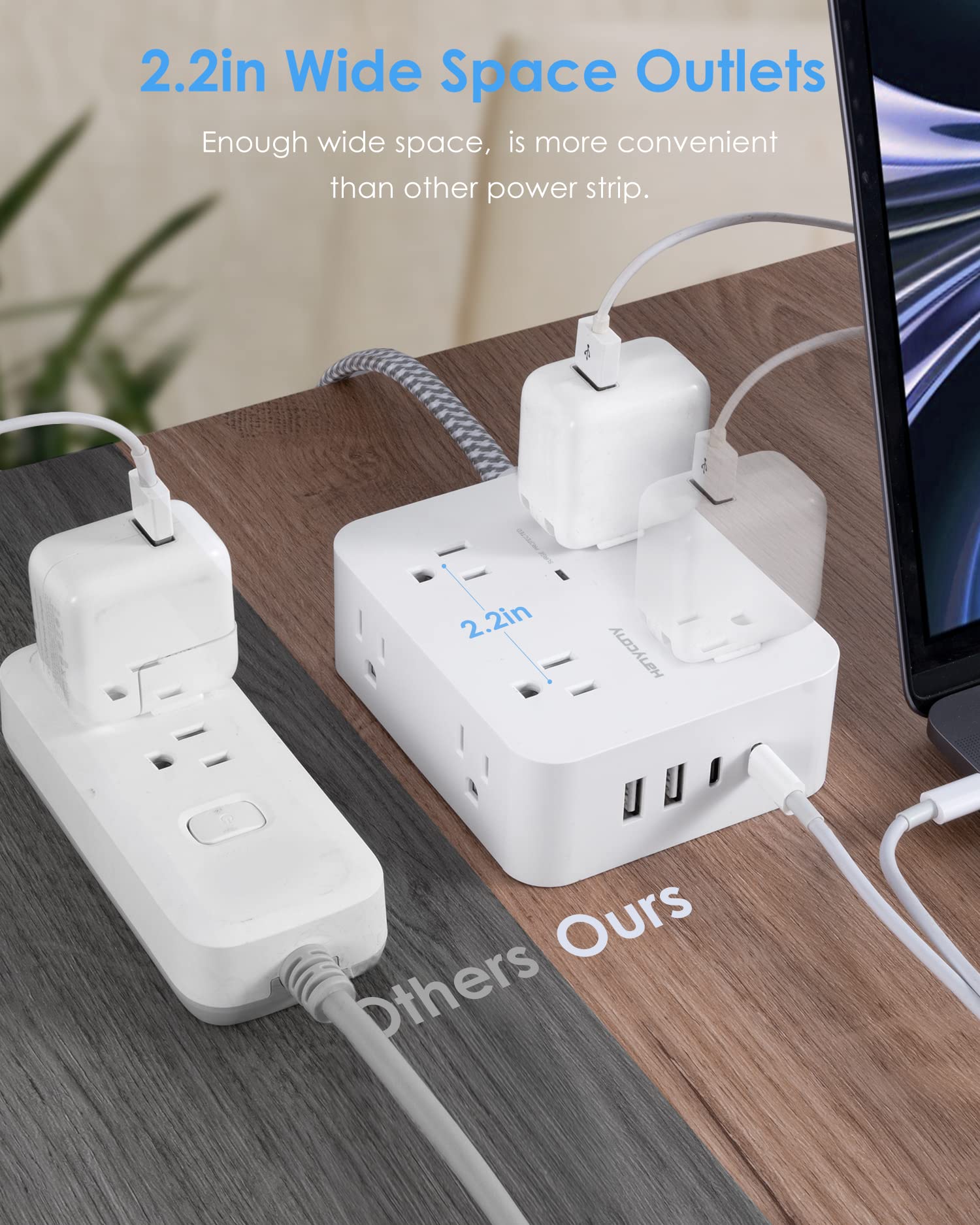 HANYCONY mounted under desk demonstrating space-saving, secure installation