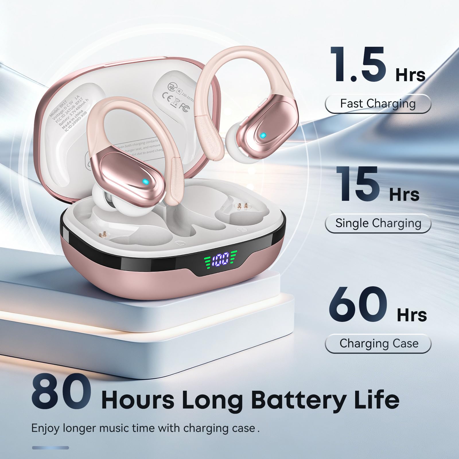 HAOYUYAN LED battery display on case showing numbers for accurate power monitoring benefit