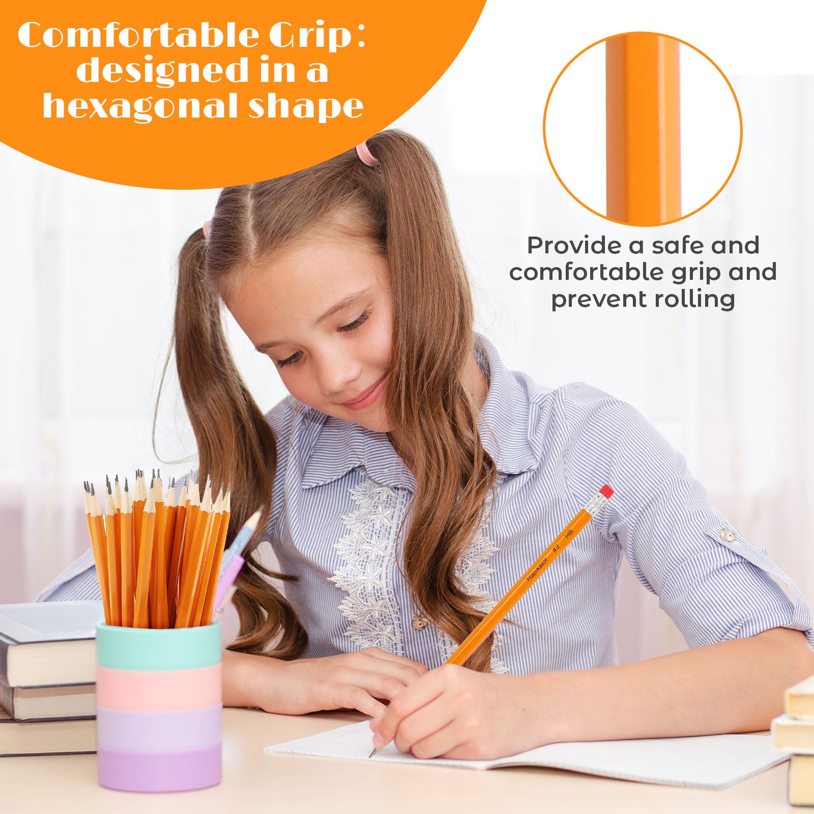 Hapikalor pencils in classroom being handed out for efficient distribution