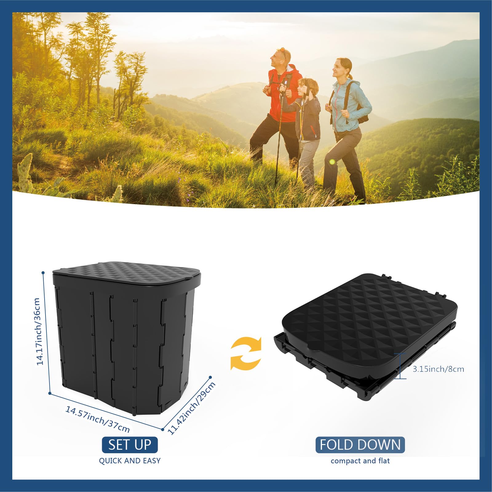 Hapoon folded compact for travel and storage, easy to carry advantage