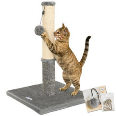 Happi N Pets front view of compact dual-surface scratcher showing stability and design