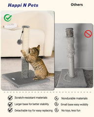Happi N Pets wide engineered wood base showing stability during active play