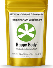 HAPPY BODY front bag showing product name and weight for clear identification and value