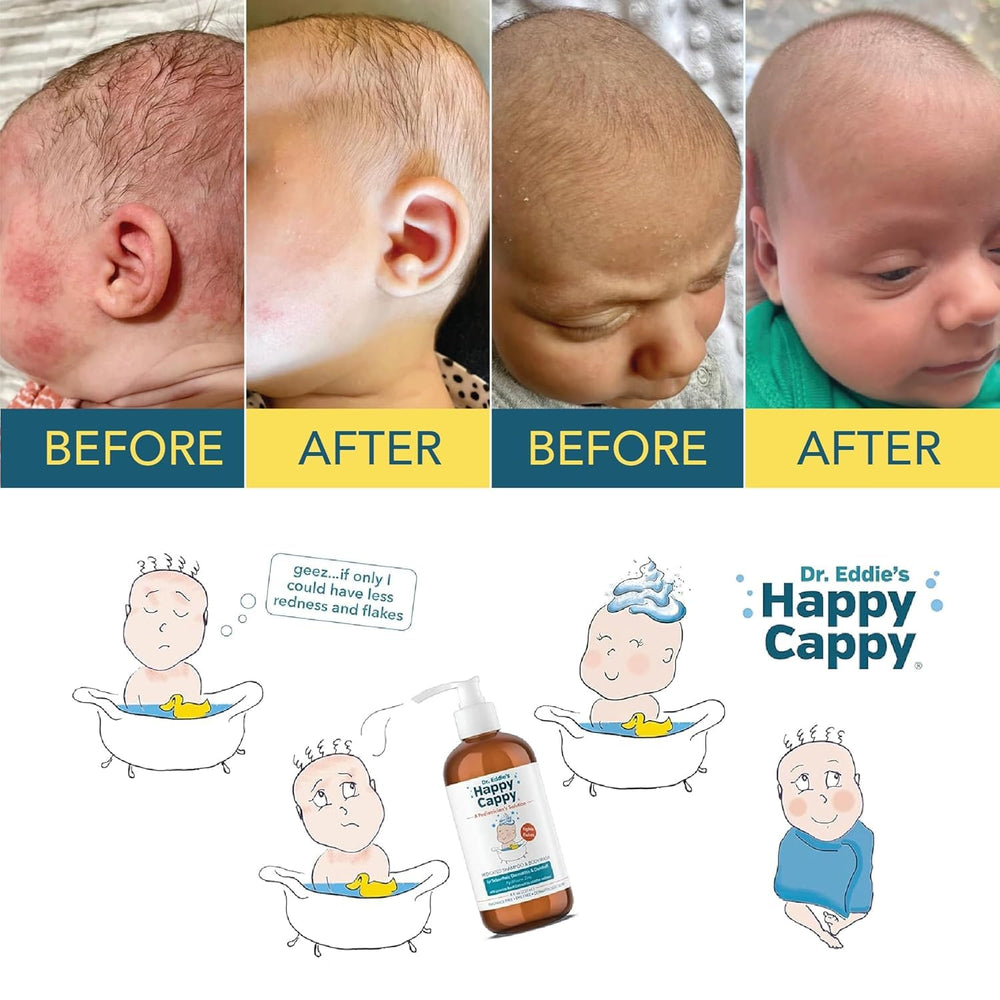 Happy Cappy in a bathroom scene used by a child illustrating easy everyday care
