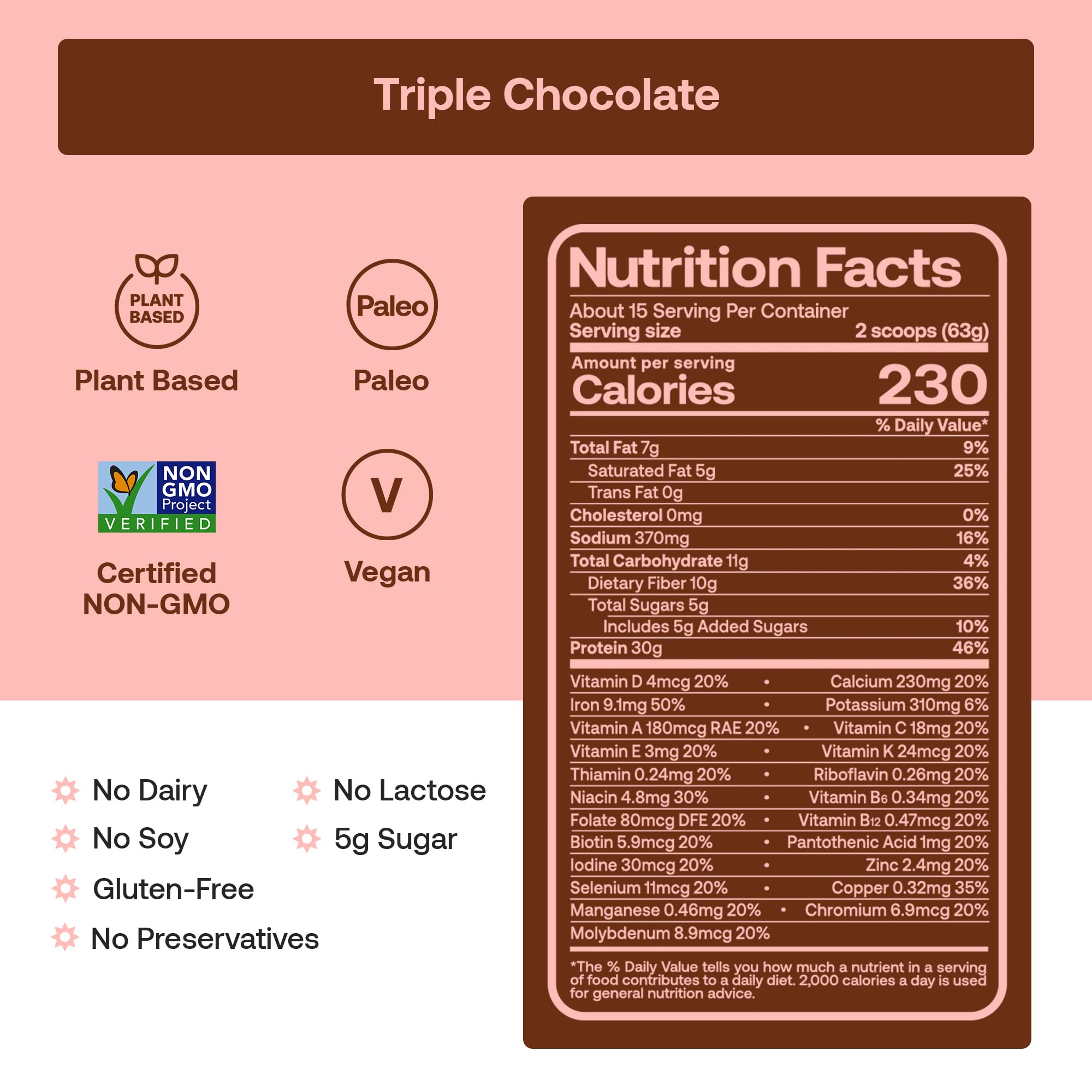 Chocolate protein smoothie made with Happy Viking showing post-workout replenishment