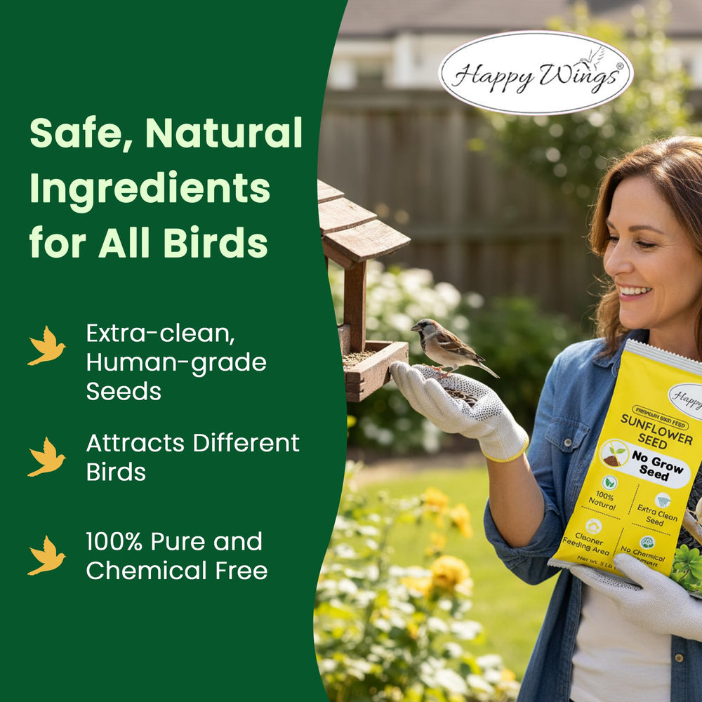 Happy Wings nutrition and processing label showing quality assurances and safe handling