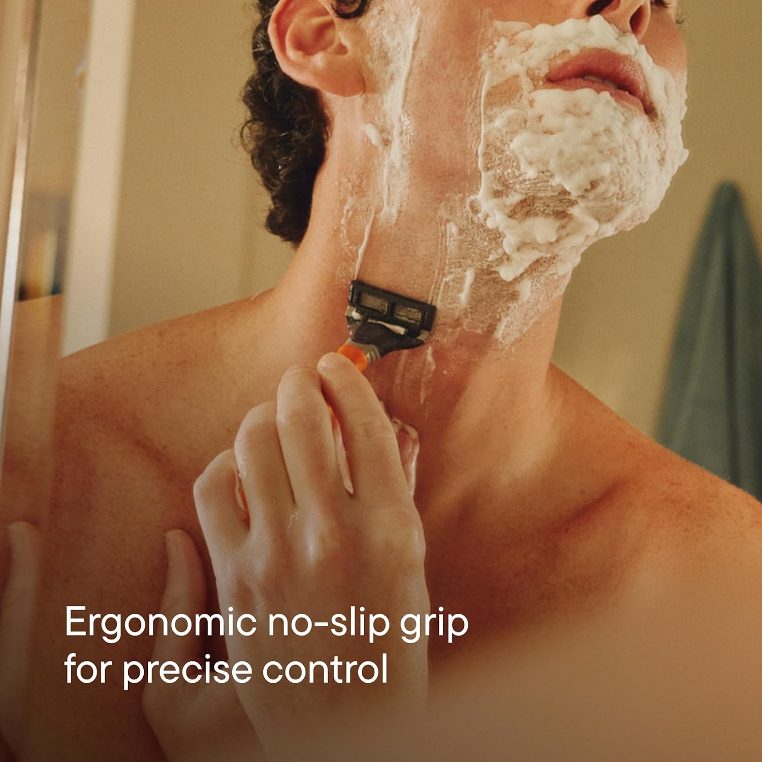 Harry's kit packaging in lifestyle setting for effortless grooming on shelf