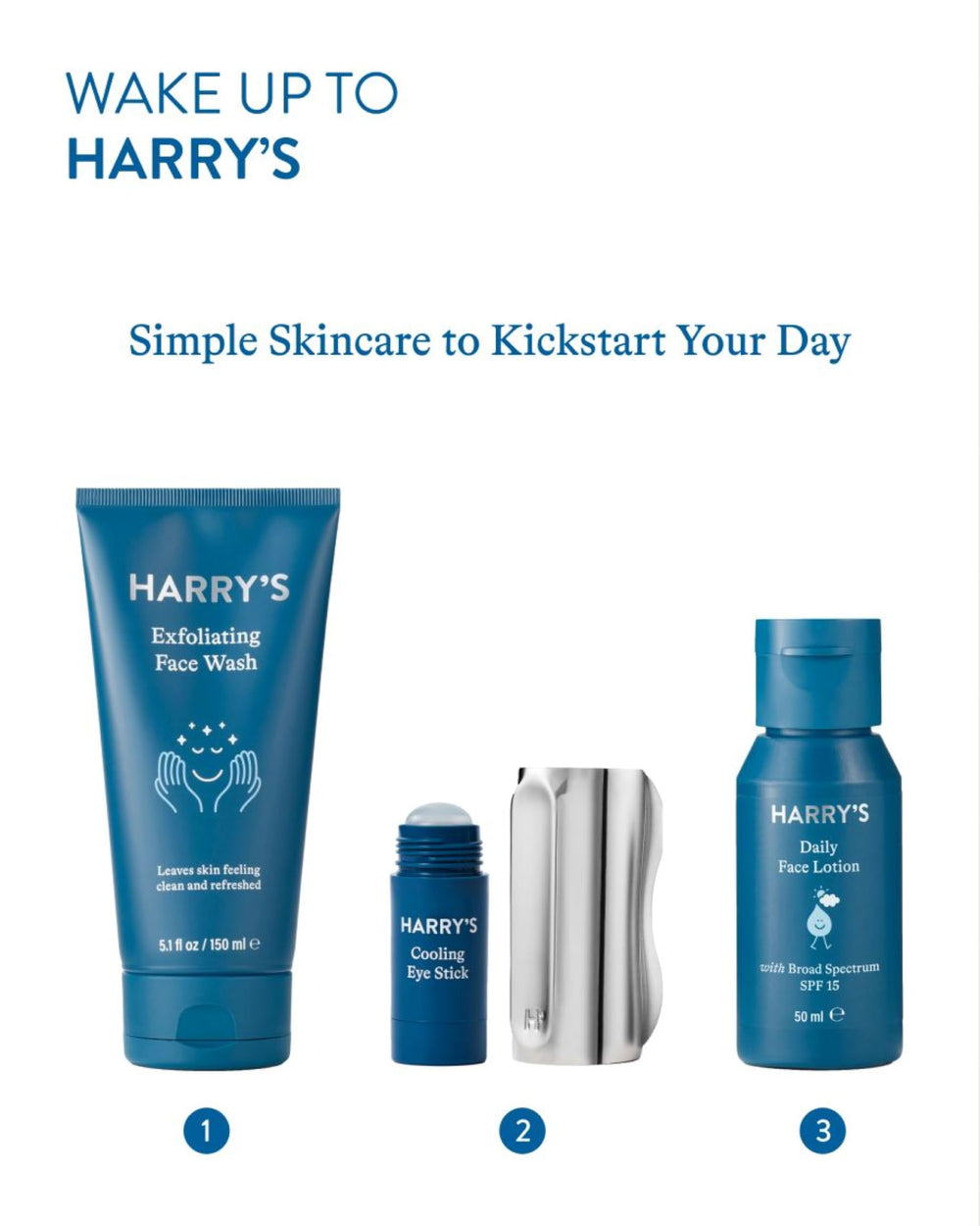 Harry's packaging label and ingredient list showing dermatologist-tested reassurance