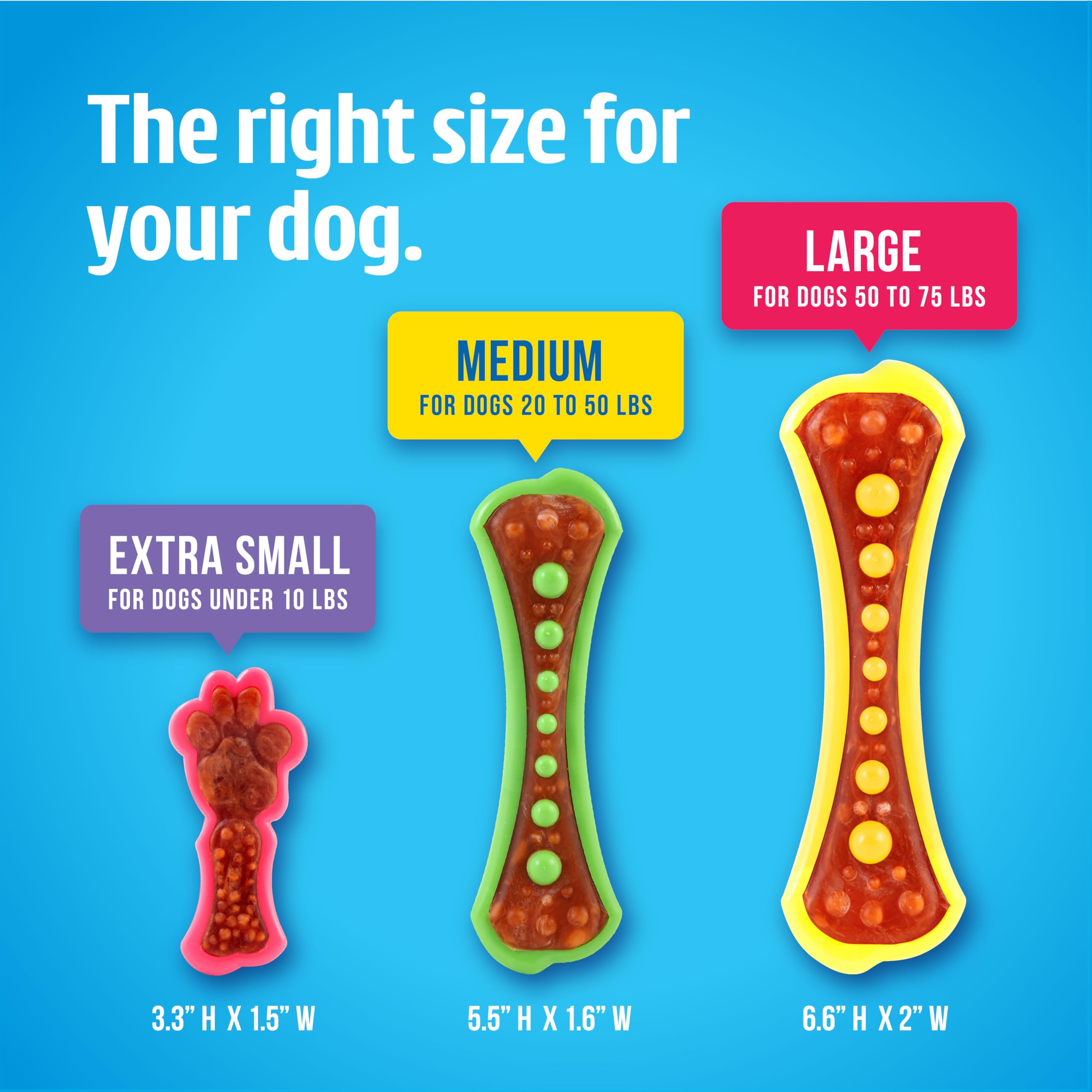 hartz dental duo in a dog’s mouth demonstrating engaged chewing and longer play benefit