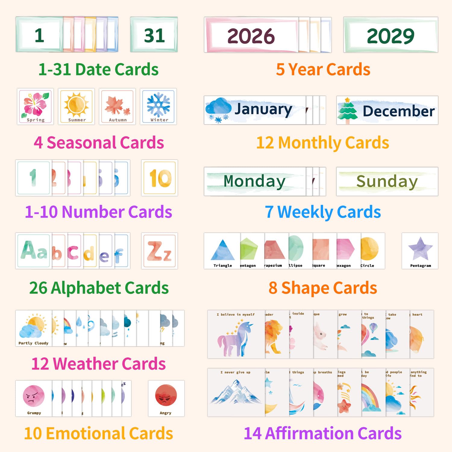 HarvMax emotion cards in 'Today I Feel' section, supports emotional vocabulary benefit