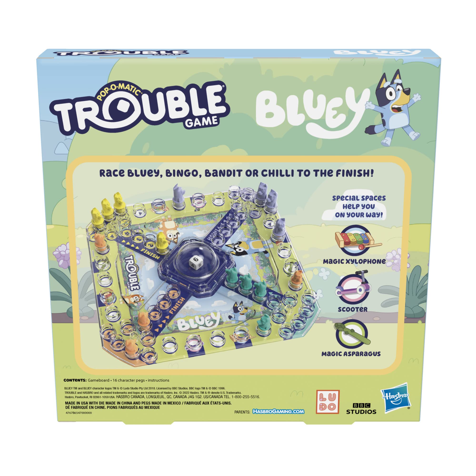 Hasbro Gaming Pop-O-Matic close-up with secure die and tactile fun