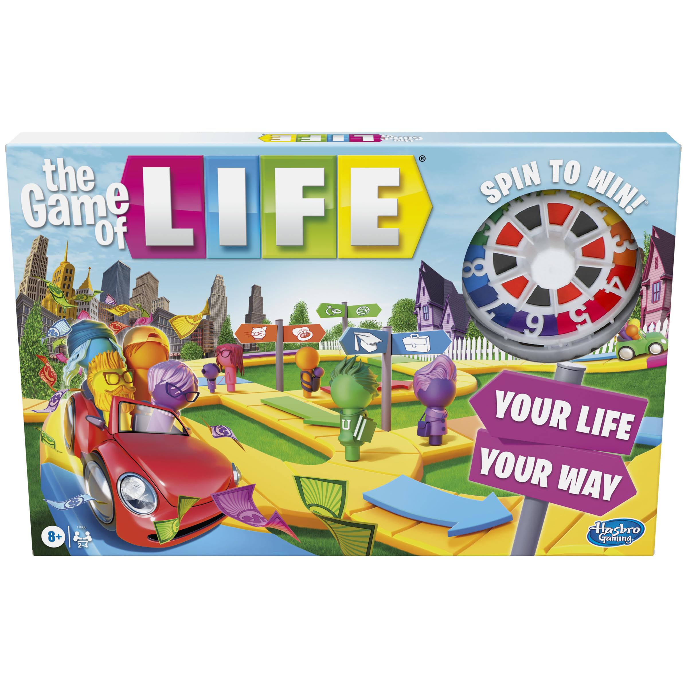 Hasbro Gaming front box art showing family-friendly game and contents benefit clarity