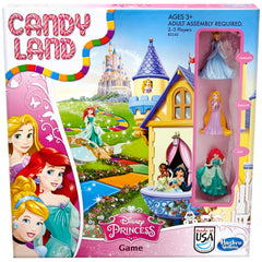 Hasbro Gaming front box showing Disney Princess Candy Land, bright gift-ready packaging