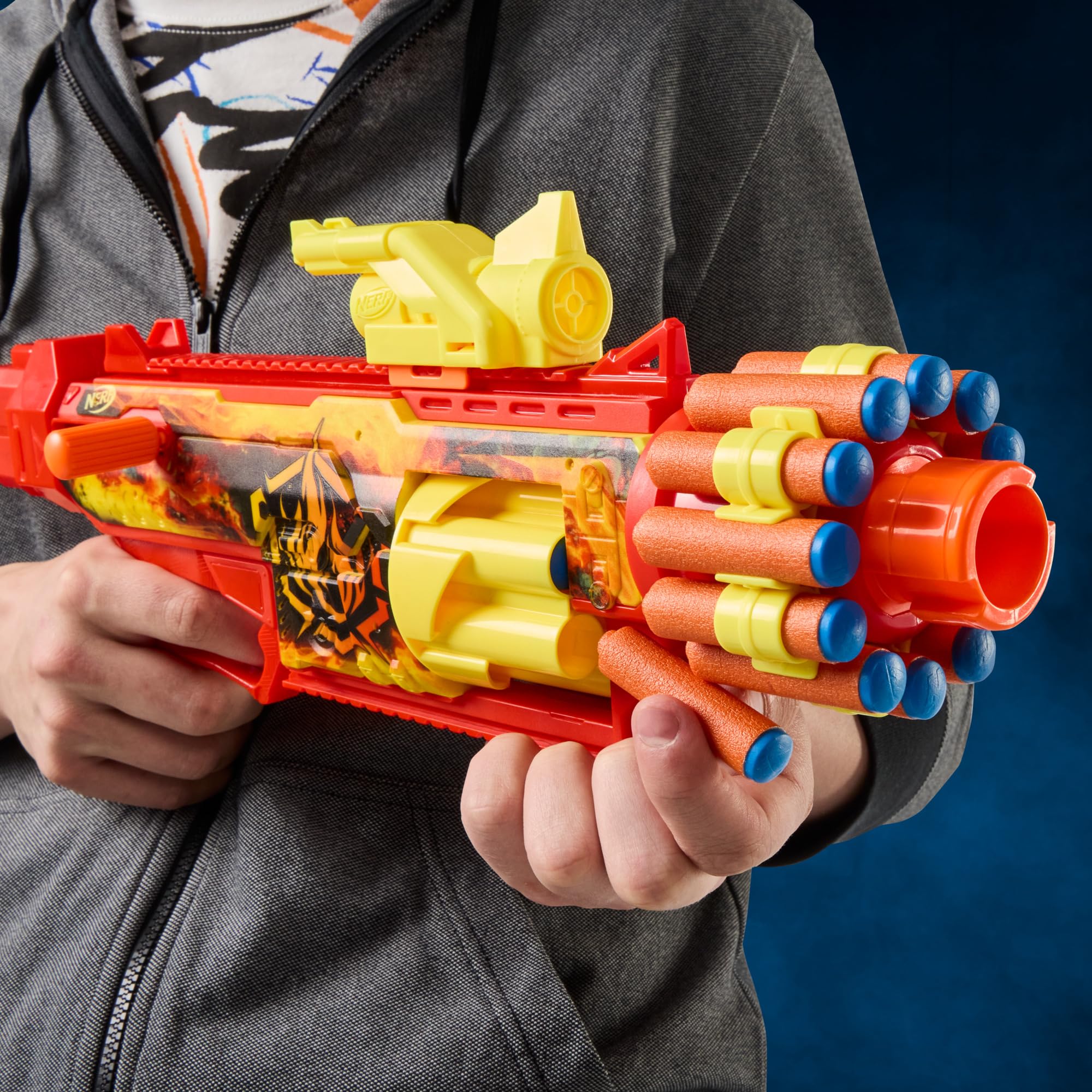 Hasbro Nerf FlareFusion in action outdoors showing dynamic play and entertainment benefit